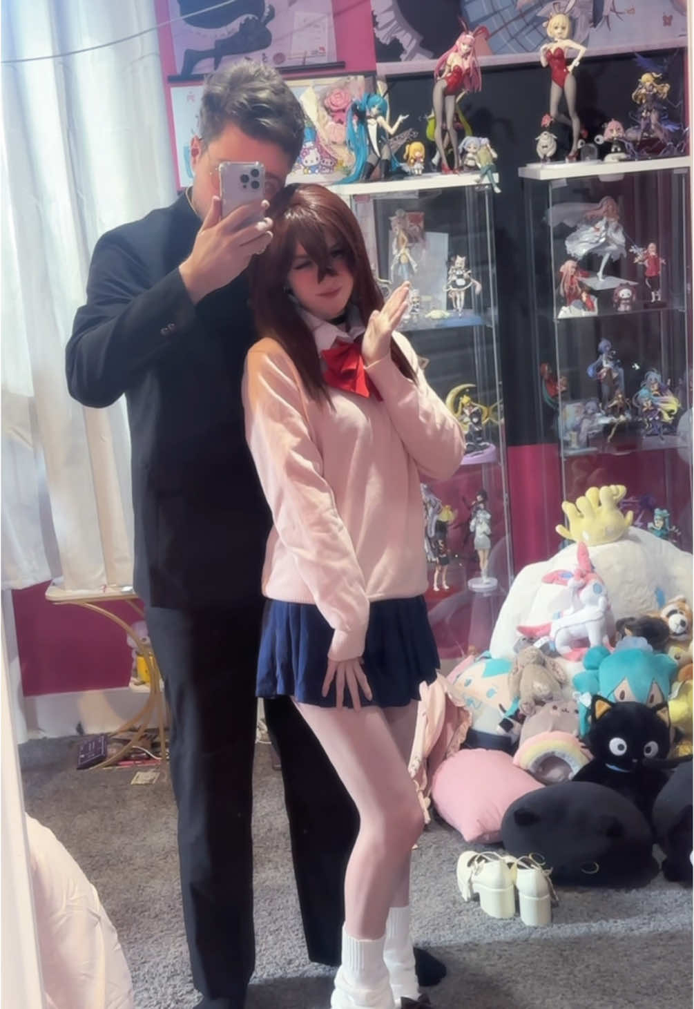 momo and okarun!! #cosplay #cosplayer #dandadan #anime #momoayase #momoayasecosplay #dandadancosplay #animecosplay 