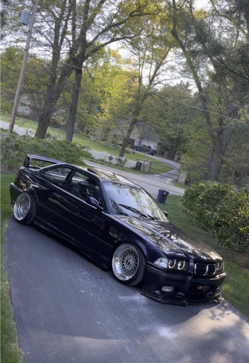 took her around the block yesterday, big smiles #bmw #e36 #cartok #fypシ 