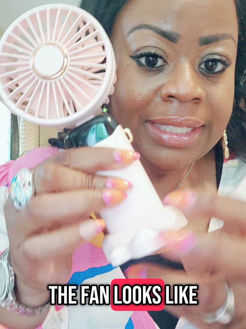 Portable Rechargeable Fan... #tiktokshopfinds #creatorsearchinsights #viraltiktok #fyp #wherethemfansat #lifeover50 #hotflashes 
