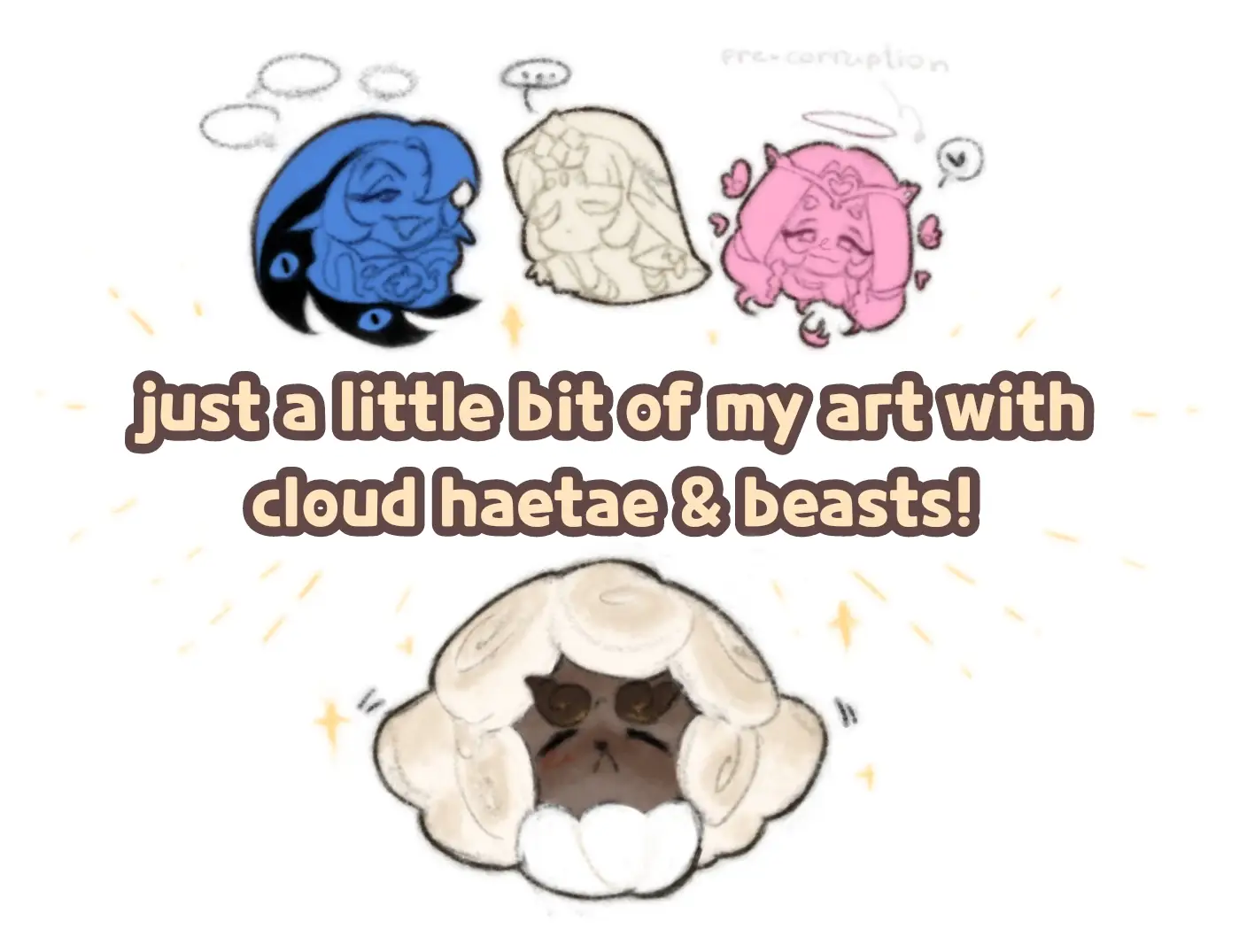 ☁️!! [#cookierunkingdom | #cloudhaetaecookie #shadowmilkcookie #mysticflourcookie #eternalsugarcookie ]