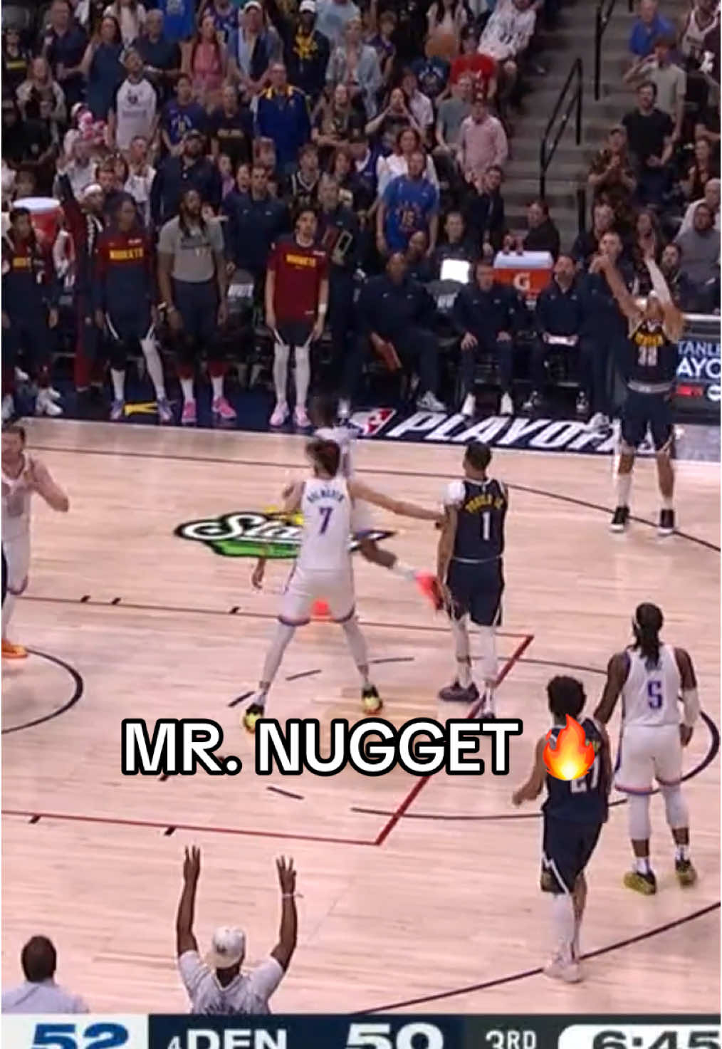 #AaronGordon clutch #three 🎯 #nbaonespn #nbaplayoffs #nuggets 