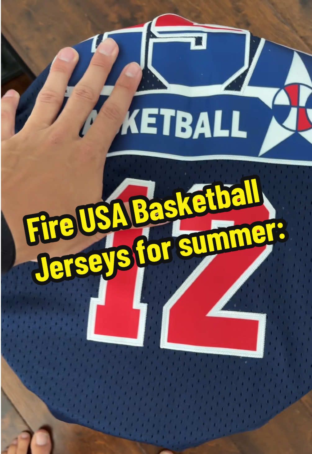 These jerseys are fireeee. #usa #basketball #jersey #july4th  #foryoupage #tiktokshop 
