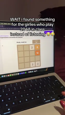 tricked my ADHD ahh into learning 💀 #college #studentlife #adhd #studyhacks #2048 #games #studytok 