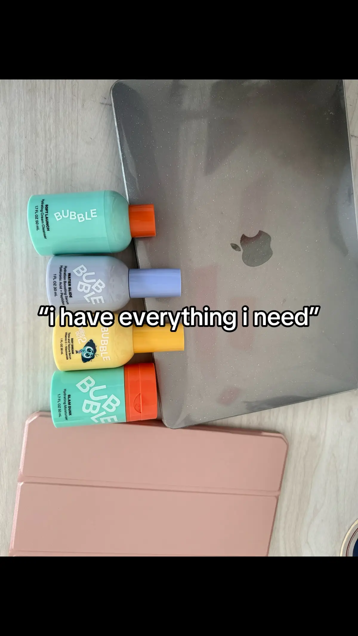 everything i need 💗 #bubble #bubbleoncampus #bubbleambassador @Bubble Skincare @Bubble Insiders 