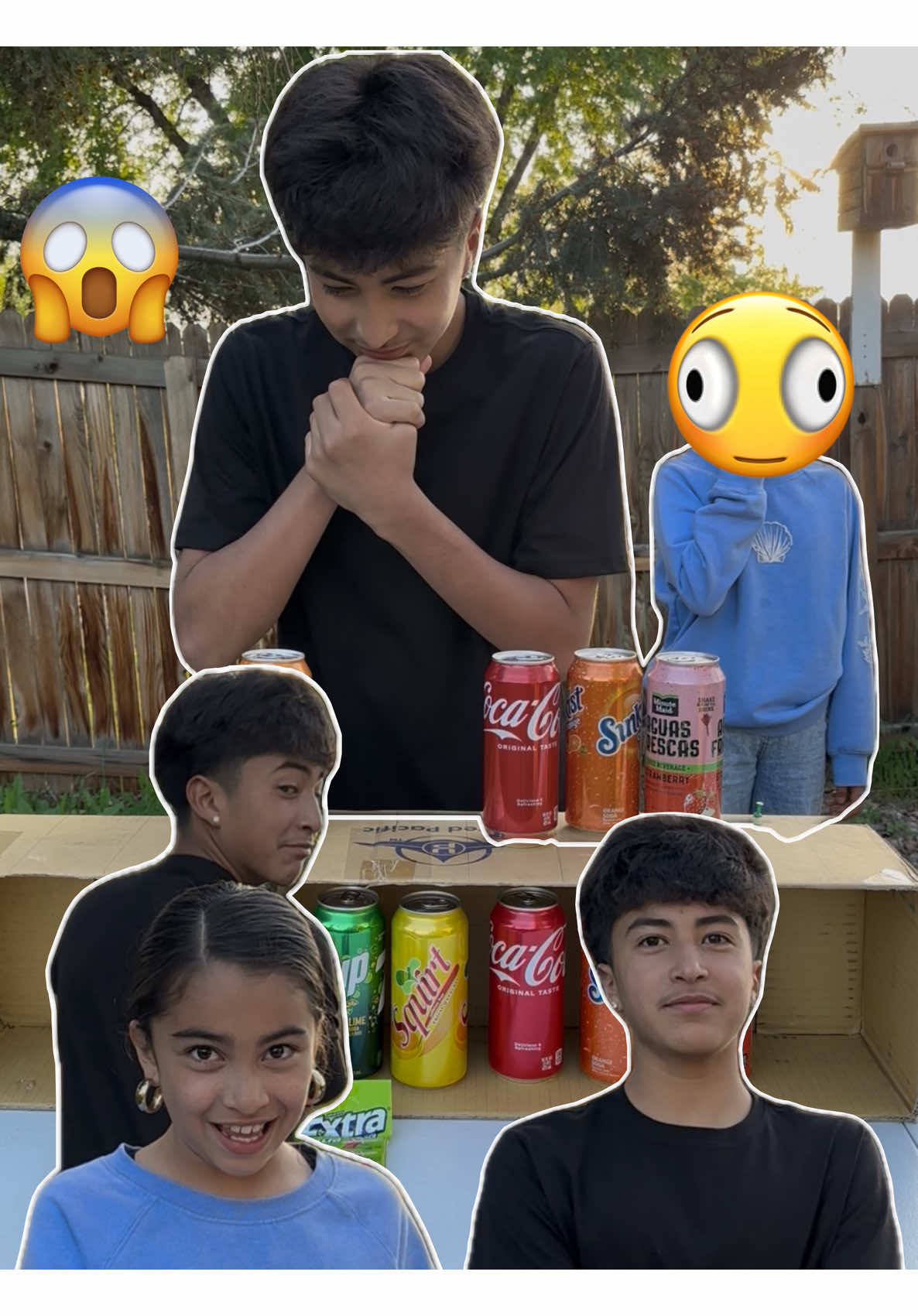 6 drinks. 1 correct order. Who’s gonna get the most drinks in order ??? 🤔 @NATO  #guessinggame#familychallenge#funnygames#challengeaccepted#FamilyFun#familytiktok 