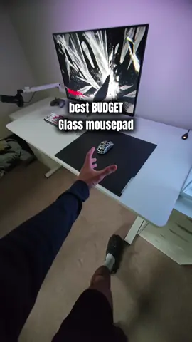 Flash Beyond Glass mousepad a budget glasspad that can replace your cloth pad#glasspad #glassmousepad #mousepad #GamingSetup #desksetup #fyp #foryou #fypage #foryoupage 