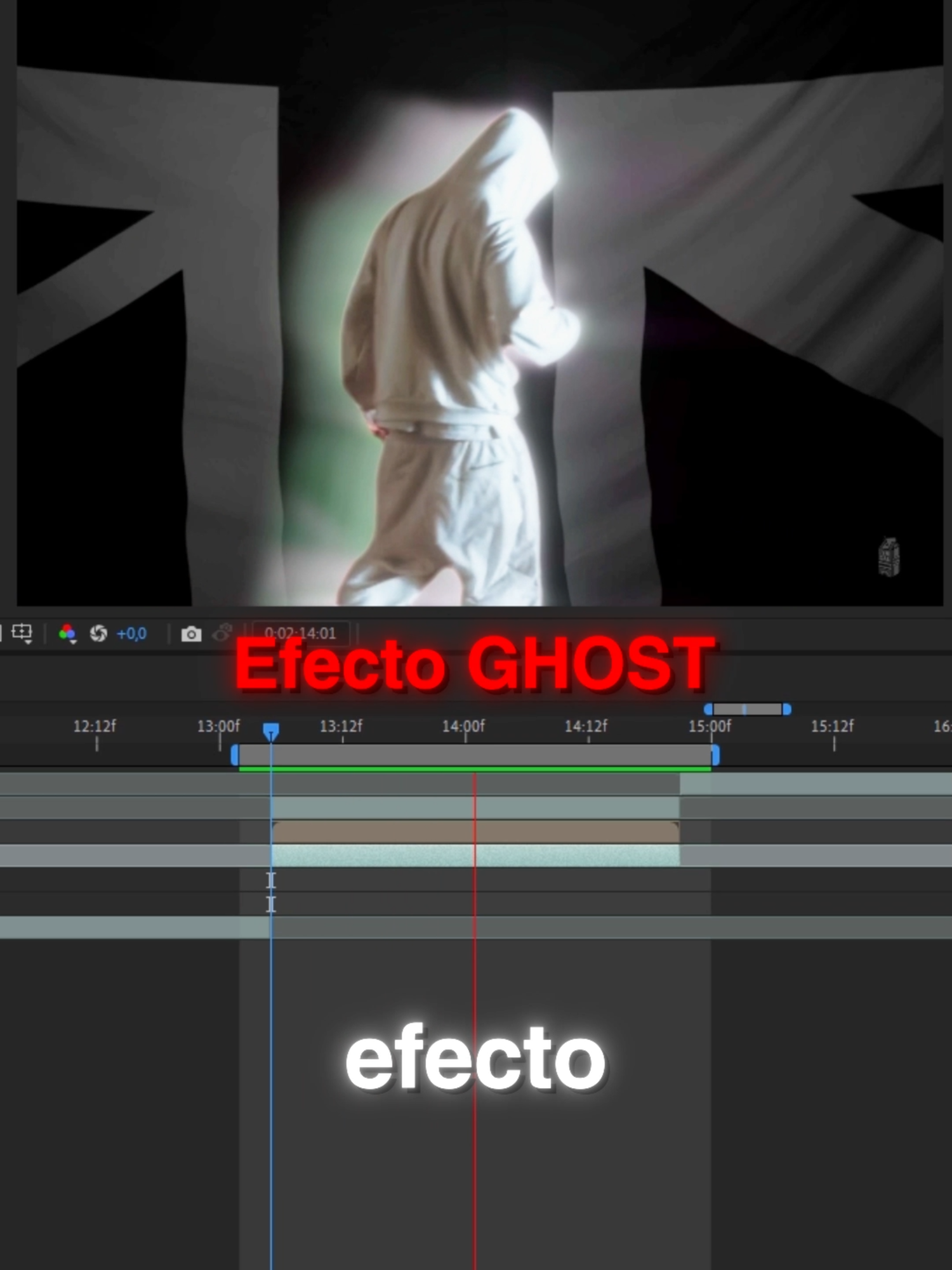 EFECTO GHOST EN AFTER EFFECTS #creatorsearchinsights #edit #edicion #vfx #gratis #tutorial #aprende #fyp
