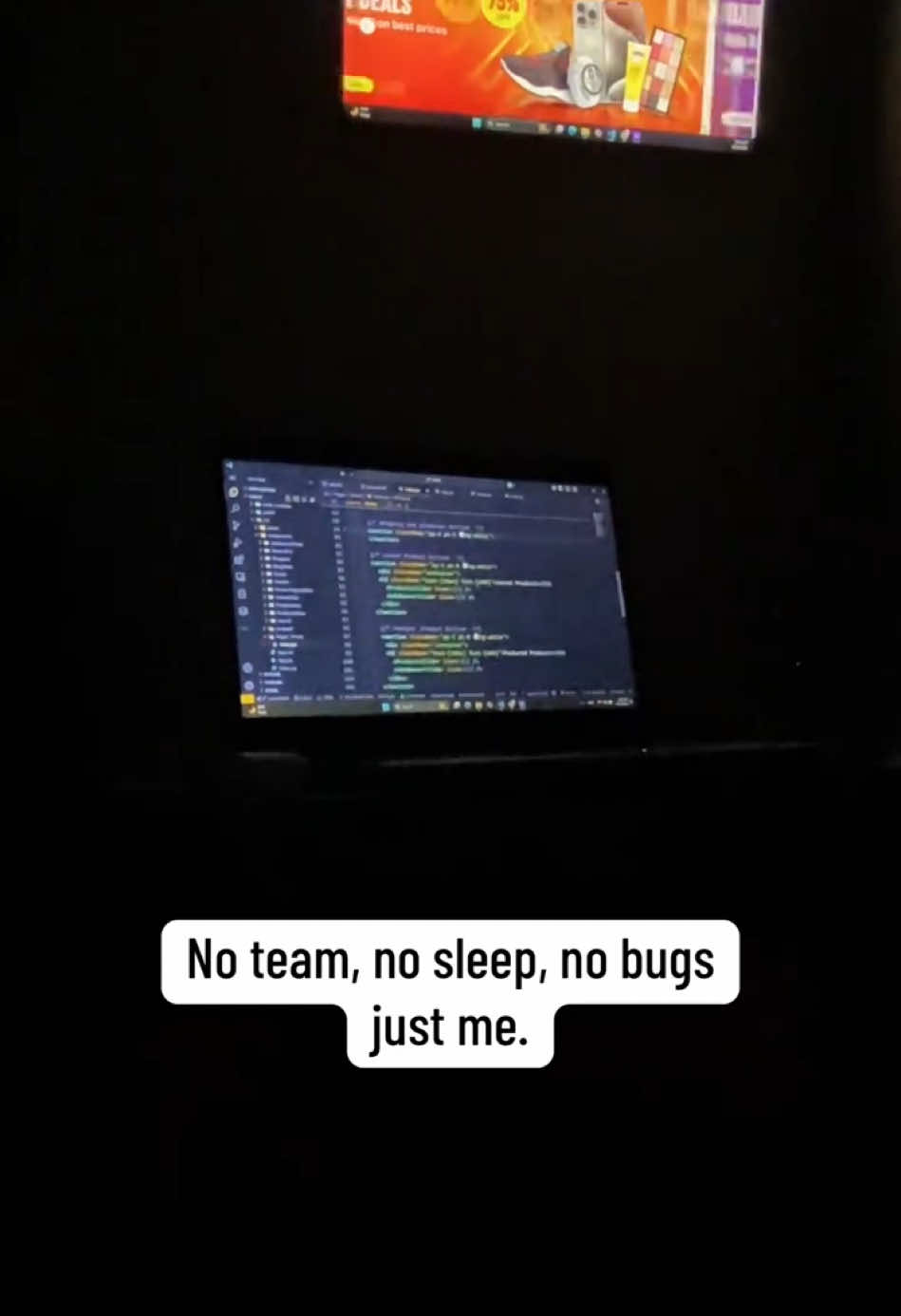No team, no sleep, no bugs—just me. #SoloDev #IndieHacker #CodeLife #FullStackDev   #NoSleepJustCode #BuiltThisAlone #ProgrammerVibes   #EcommerceDev #TechTok #DevKing #CodeFlex   #DeveloperMindset #CleanCodeOnly #DebuggedItMyself   #FromScratch #CodeAndConquer #StackOverFlex  