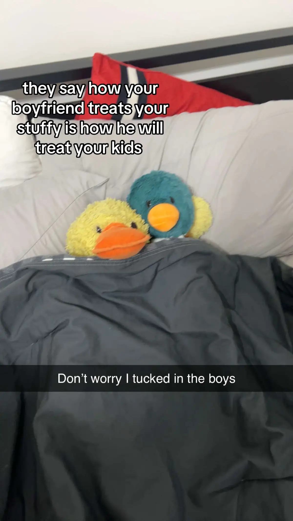 i'm actually crying 😭 i left ducky at his place and got send this today @Parks Benson you're perfect