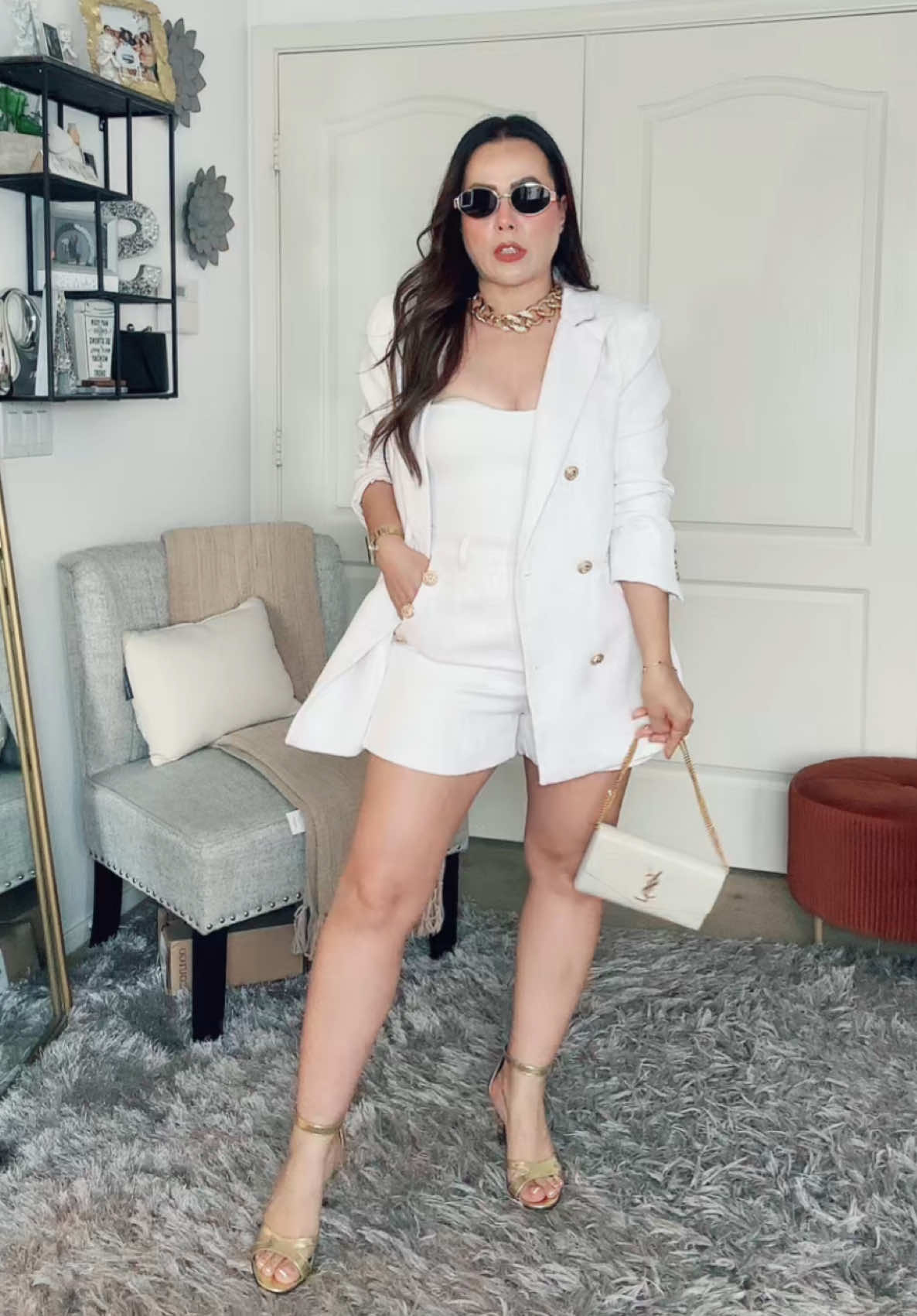 Ideas de outfits para el día de las madres . Feliz día de las madres . #outfit #outfitideas #oldmoney #fashion #white #blazeroutfit 