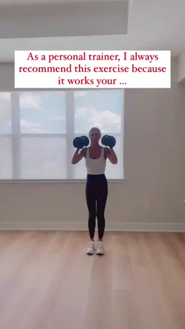 One move. Total body transformation! 👇🏻 Squat with a press (right + left) is my go-to for clients — it targets your core, glutes, arms & legs all at once💪🏻 ✨ Do 3 sets of 15, stay consistent, eat clean, and feel the ultimate burn! #totalbodyworkout #strong #glutes #womenempowerwomen