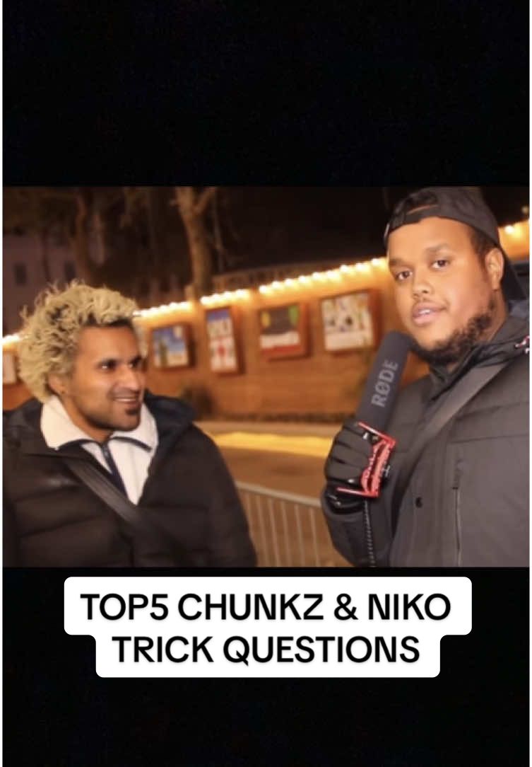 TOP5 CHUNKZ & NIKO TRICK QUESTIONS                                            #top5 #top10 #chunkz #nikoomilana #ndl #betasquad #ajshabeel #harrypinero #trickquestion #streetinterview 