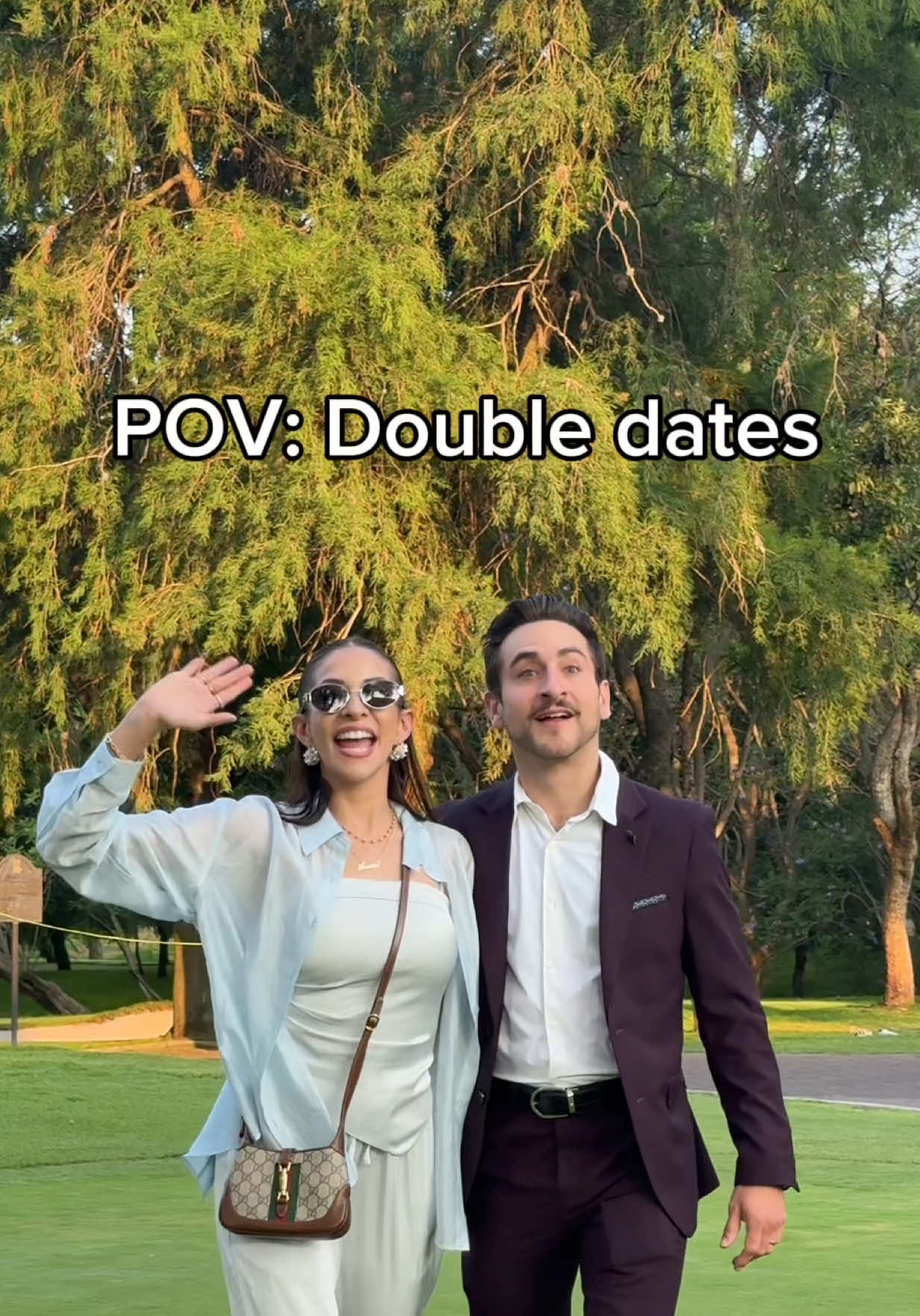 La realidad de las double dates 😅❤️😂 #dnacouple #parejas 