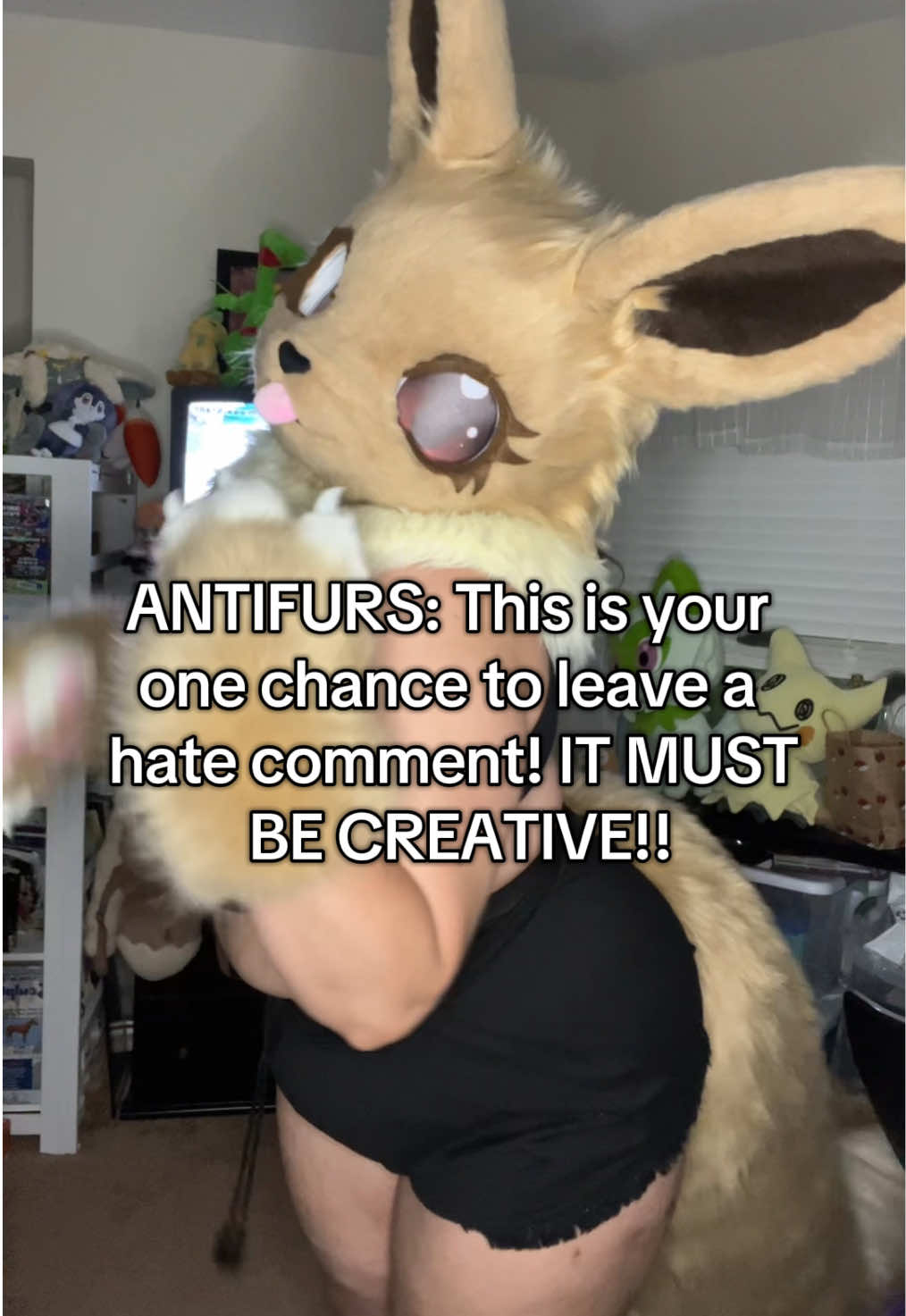 #furry #fursona #furryart #furryfandom #fursuit #eeveefursuit #kemonosuit #pokemonfursuit #pokemon #eevee #pokemoncards #eeveelutions #furryartist #tiktok #fyp #furcon #comicon #nintendo FAKE BODY FAKE EVERYTHING