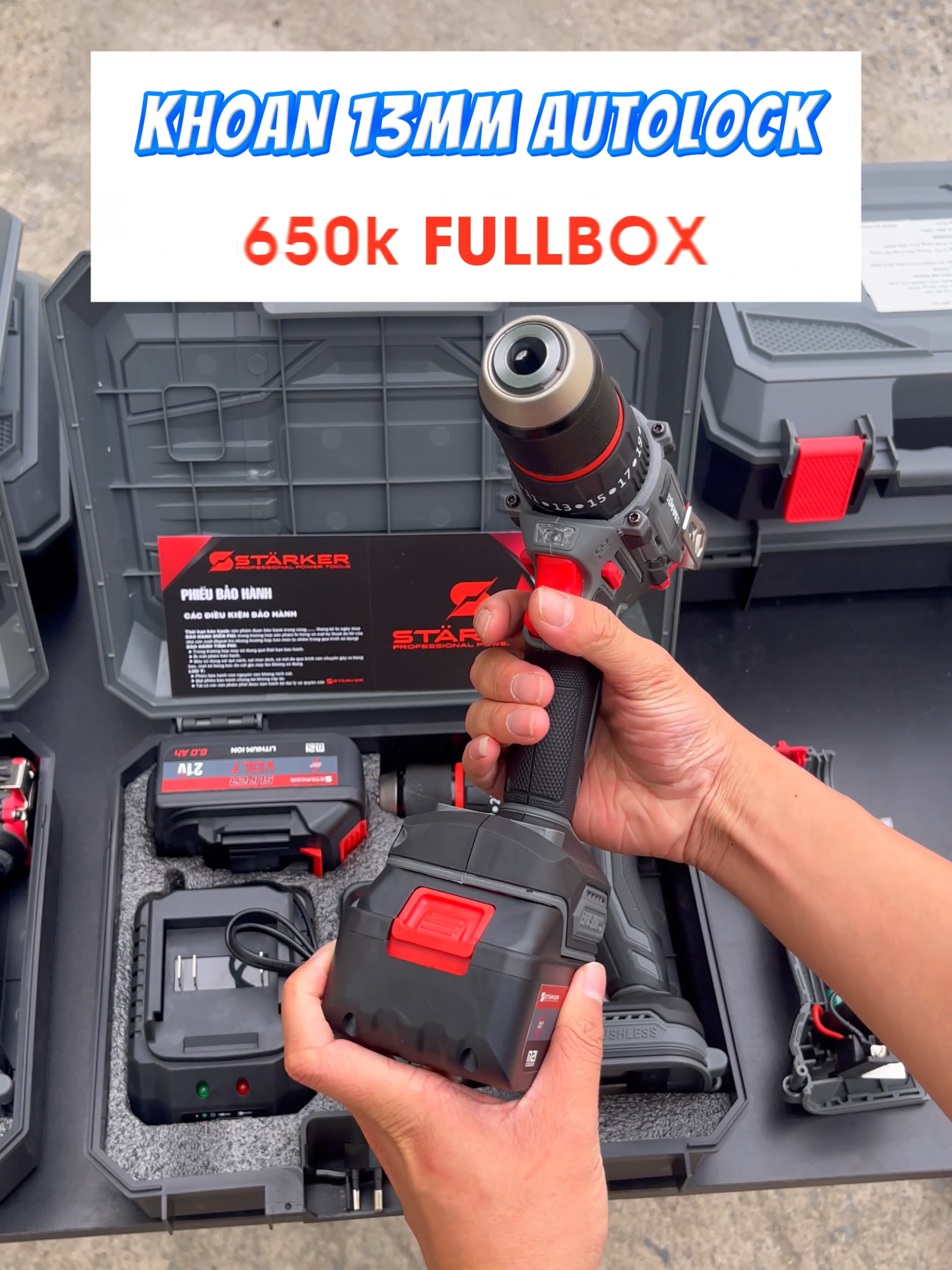 Review Khoan 13mm 1360 xám trend xi măng 3 chức năng. Còn nốt 50 bộ #SK1360GR #13mm #khoanpin #khoancamtay #fullbox #review #truonggiangtools #TGtools #starker