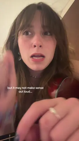 idea??? is this weird idk???? help????? also go stream second guessing???? #originalmusic #singersongwriter #gracieabrams #fypシ゚viral #phoebebridgers #chappellroan #storytime 