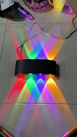 Lampu dinding taman ruang tamu kamar tidur anti air lampu hias RGB pelangi