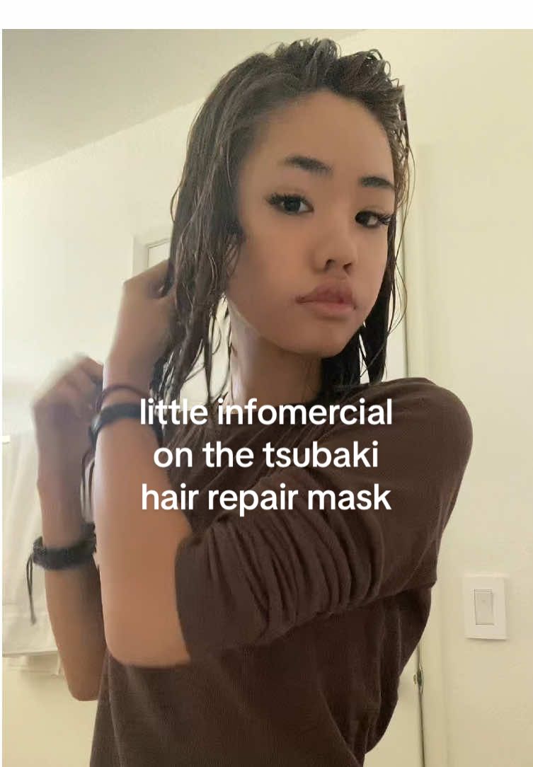 been a while since i’ve made a calm product review vid so here’s my experience with the tsubaki premium ex repair hair mask! thank u yami for sending me this❤️ #tsubaki #productreview #haircare #hairmask #asmr #ad #fyp #foryoupage #info 