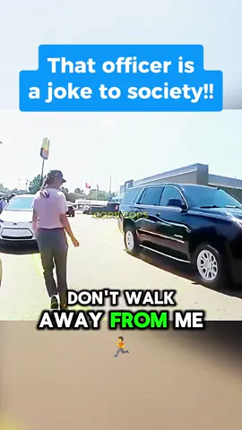 That officer is a joke to society! #cops #copsoftiktok #copstiktok #foryour #fyp