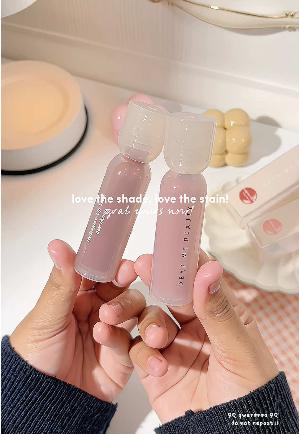 stainnya awett bgtt🫶🏻 pretty shade and pretty stain, fave shade aku 'dear luna' 😍💗 #lippies #lipstain #lipproduct #liptintviral #lipstick #lipgloss #dearme #MakeupRoutine #makeupproducts #BeautyTok #berandatiktok #fypage 