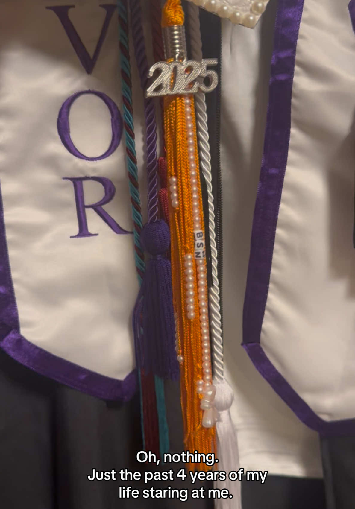 The tassel has to be my favorite part. #graduation #graduationgown #graduationcap #bsn #nursingschool #nursingstudent 