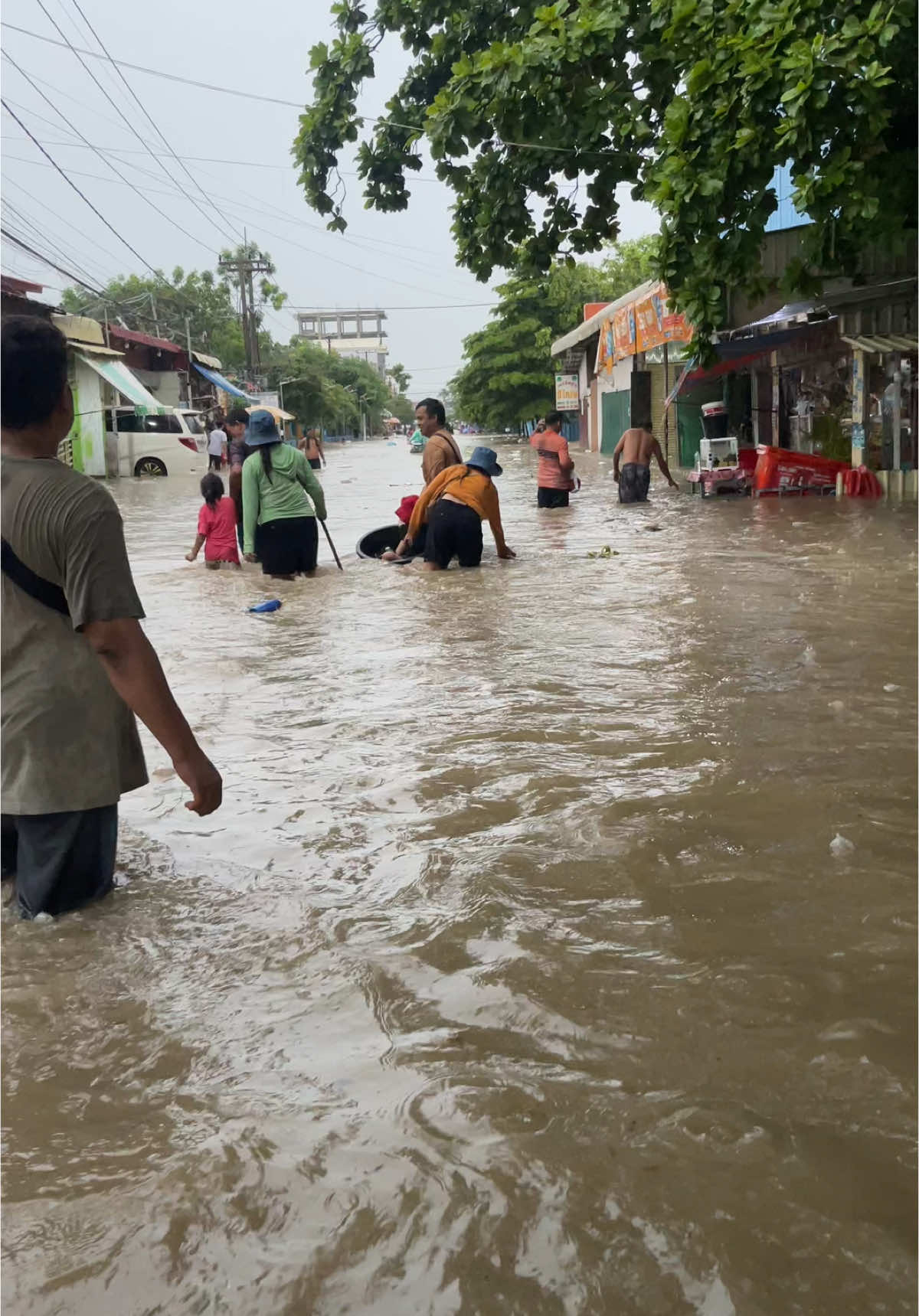 Poipet Right Now  Here’s got flood  #poipet #cambodia #flood 
