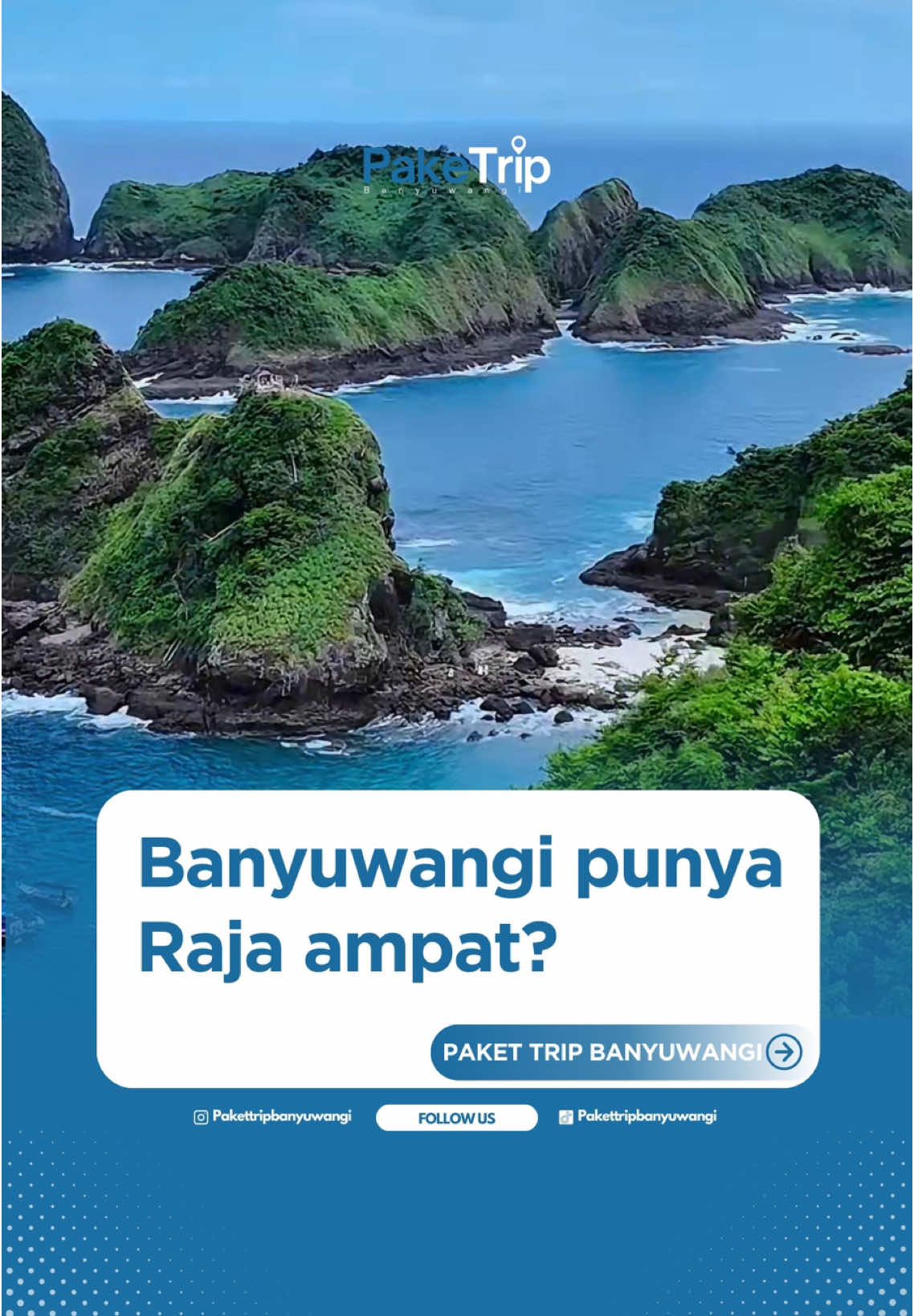 Banyuwangi punya raja ampat?  Raja Ampat? Nggak usah jauh-jauh… Banyuwangi juga punya!” Pulau Bedil & Green Island, surga tersembunyi di Pesanggaran. Air sebening kaca, view luar biasa, dan vibes tropis yang bikin betah! Masih belum viral, tapi sebentar lagi bakal jadi incaran banyak traveler. Kamu harus ke sini duluan! #b#banyuwangihitspakettripbanyuwangi #e#explorebanyuwangip#pulauindonesiah#hiddenparadiset#tripmurahi#indonesiaterkerens#snorkelingtimep#pantaiindahl#liburanhematt#traveltokrajaampatvibes #banyuwangi 