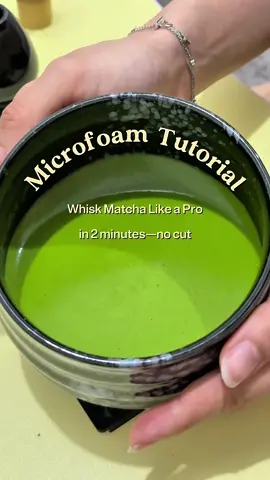 No cut microfoam tutorial in 2 minutes 🥹 Using affordable chasen! #matcha #matchawhisk #matchatutorial #matchatok #matchalover #matchaasmr #asmr #asmrsounds 
