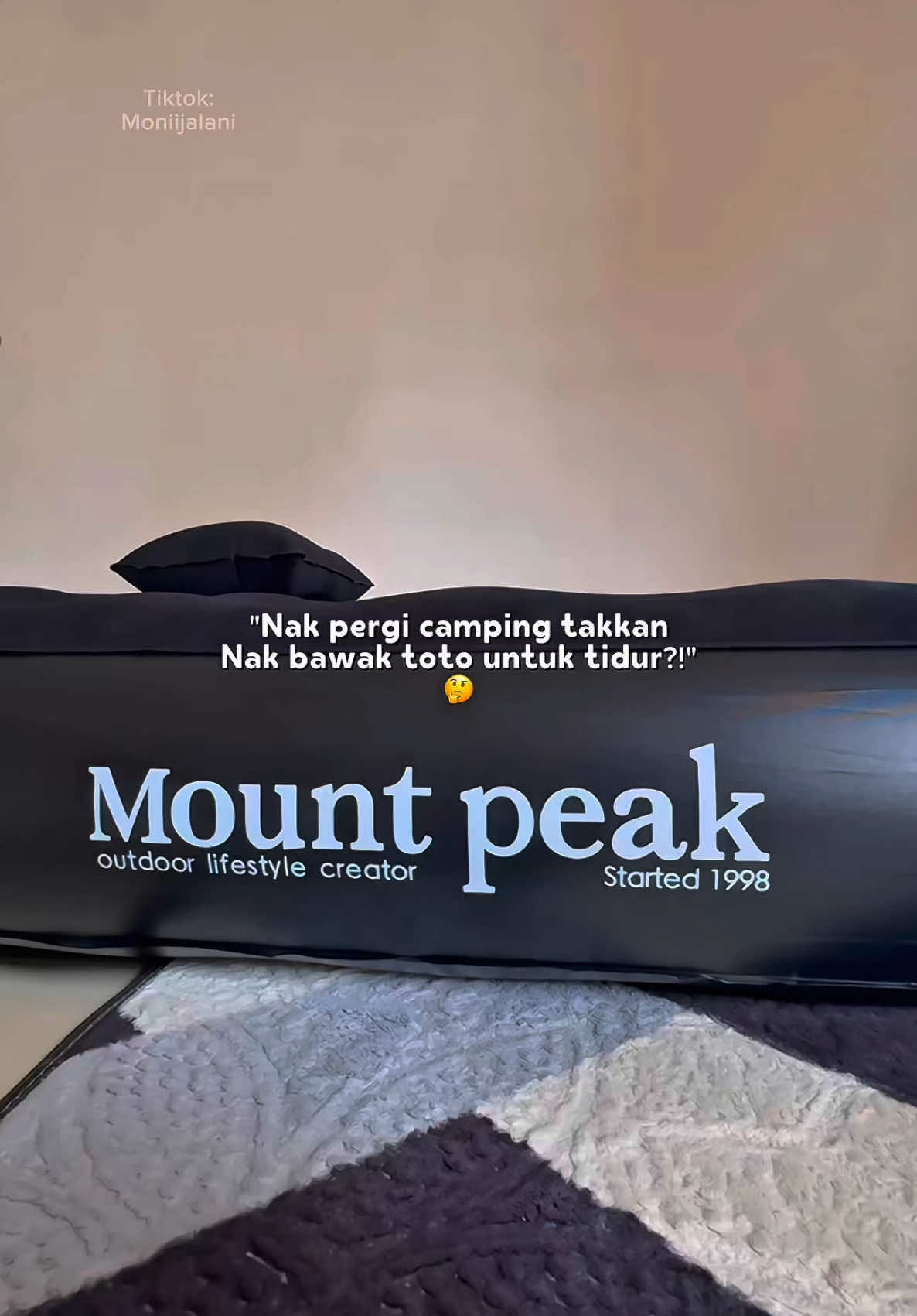 Pergi camping kene bawak tilam angin ni! Senang pump je dah boleh baring 😍 #tilamangin #airbrd #mountpeak #campingbed #campinglife #tilamanginsingle #tilamanginautopump 