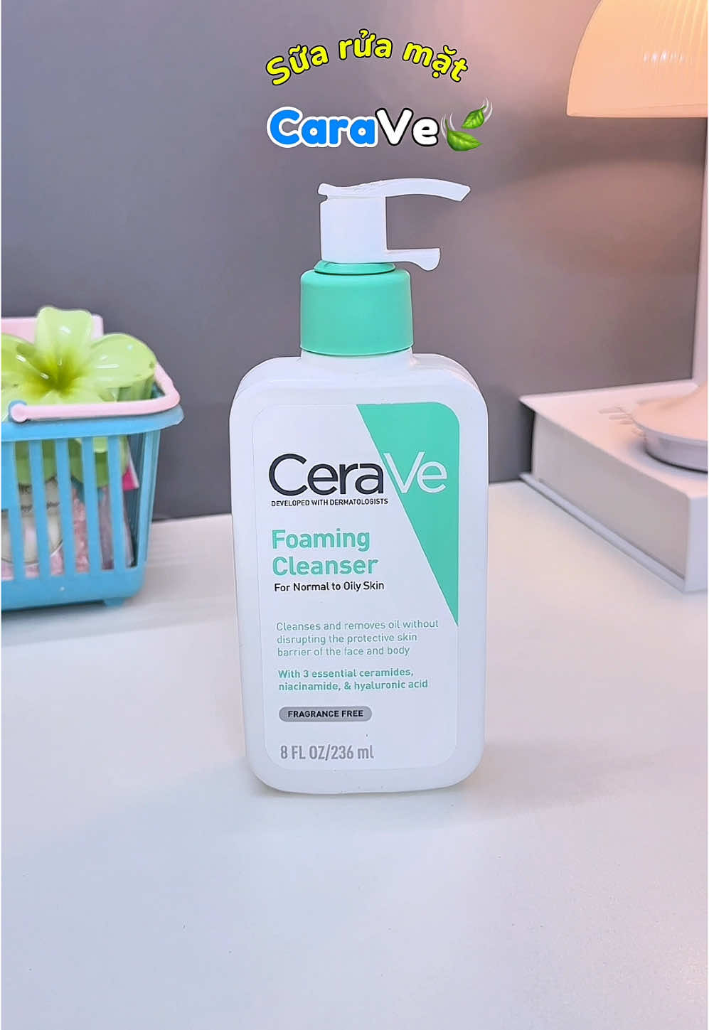 Sữa rửa mặt CeraVe Foaming Cleanser cho da thường đến da dầu🌱#suaruamat #suaruamatcerave #cerave #ceravevietnam #chamsocda #skincare #ceravefoamingcleanser #tacdongkep #xuhuong 