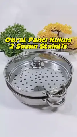 Promo Panci Kukus 2 Susun Stainless Stell Serbaguna  #pancikukus2susun #pancisusunstainless #pancikukusserbaguna #pancisiomay #pancikukusan #cuantanpabatas #wibgajian 