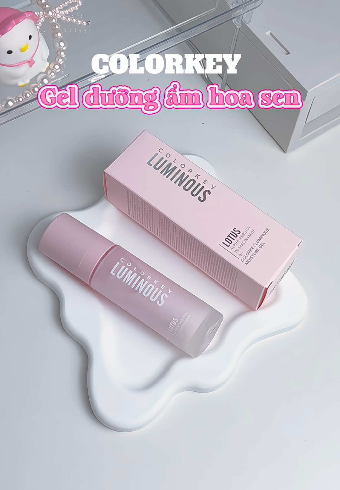 Gel dưỡng ẩm hoa sen #colorkeyvn #colorkeyluminous #colorkey #moisturizer #goclamdep #skincare #chamsocda #trn_trn24 