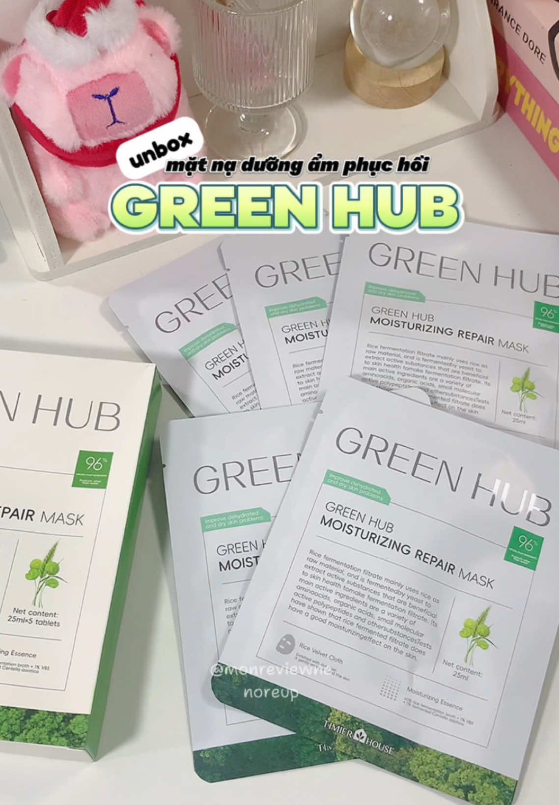 #matnaduongam #greenhub #matnaphuchoi #mask #reviewlamdep #skincare #unboxing #goclamdep #muataitiktok #viral #xh 