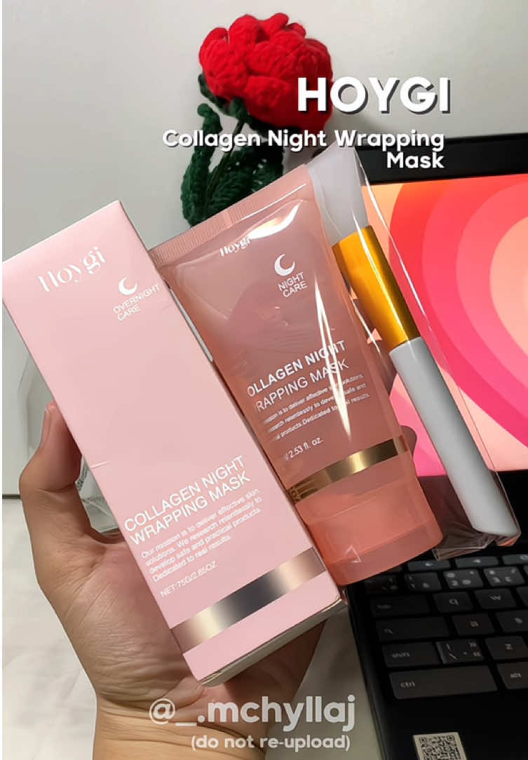 Sleep, restore, glow. ✨💖 HOYGI’s collagen night mask strengthens your skin barrier while you rest—effortless self-care! #hoygi #nightwrappingmask #skincare #peelingfacemask #collagenfacemask #foryoupage #trending #viral  