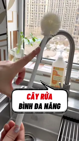 Bàn chải vệ sinh bình cốc đa năng tiện lợi #banchaidanang #banchaicoc #cayruacocly #banchaibinhsuasilicon 