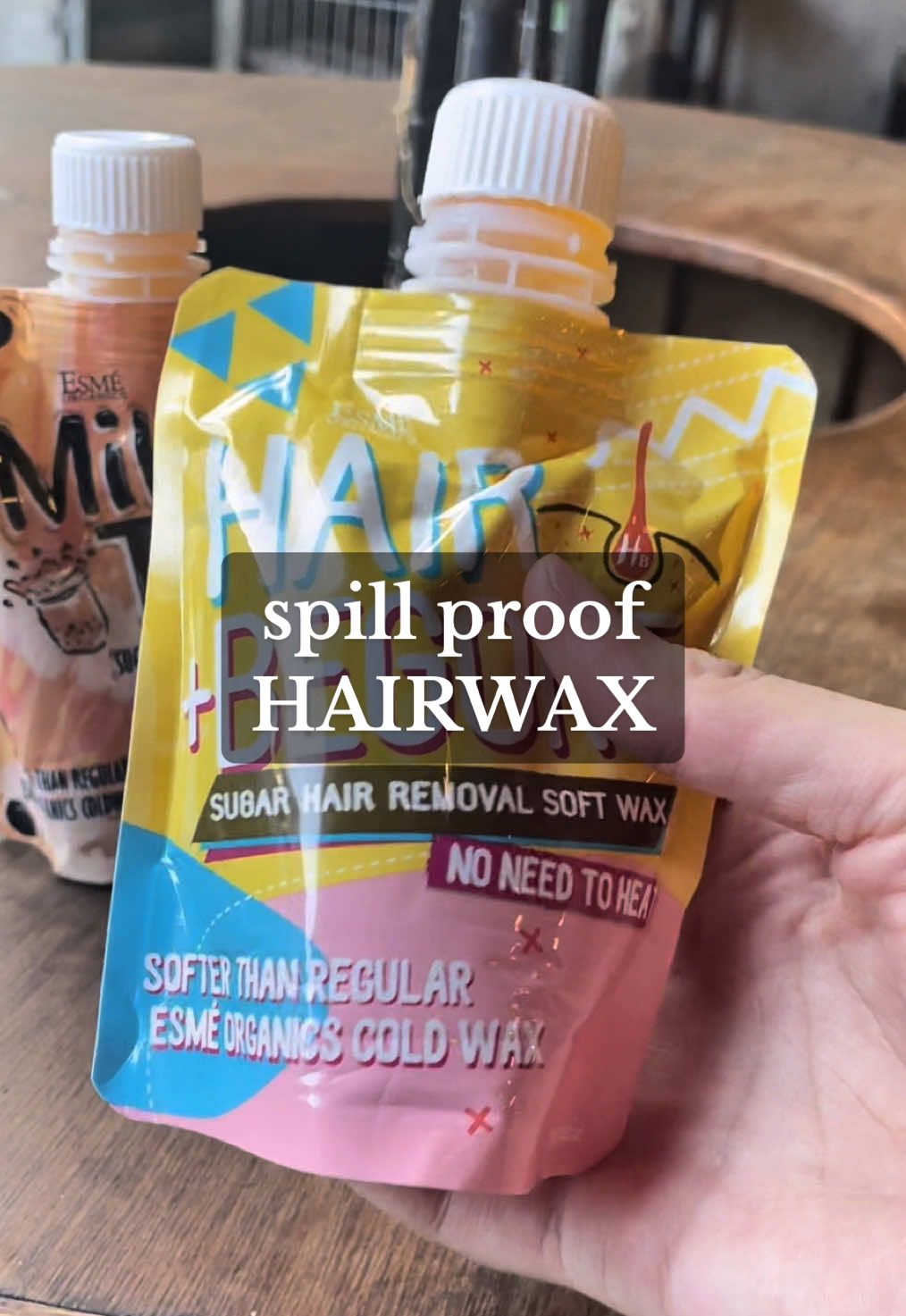 get flawless skin with this spill proof hair wax #wax #hairwax #hairbegonehairwax #hairwaxing #esmeorganics #fyp#creatorsearchinsights 