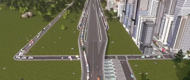 Macet cuma di keluar masuk tol, kota engga 😹 #citiesskylinesindonesia #citiesskylines #traffic #jam 