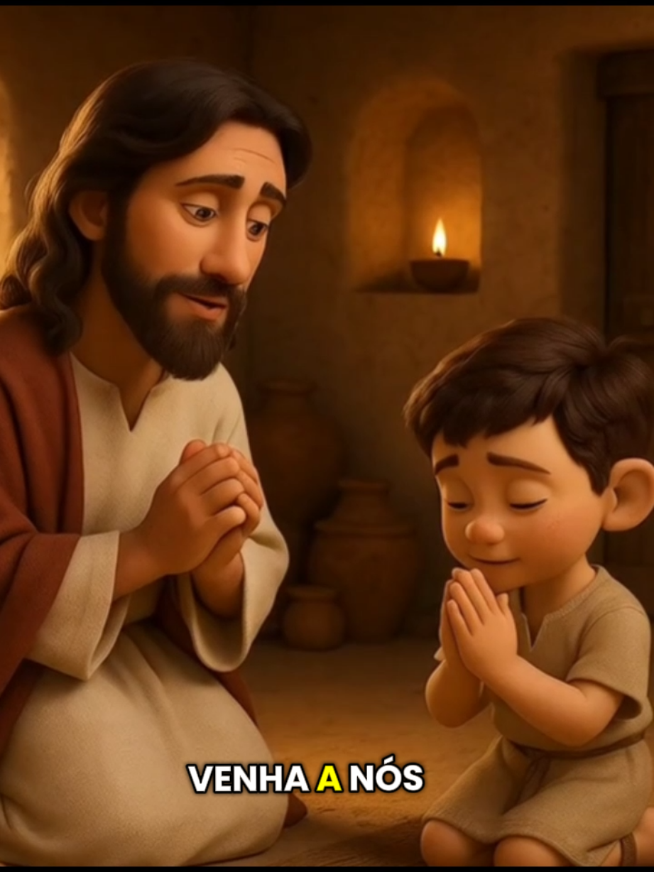 Oração do dia mensagem de Deus jesus em desenho animado  #cristaos #oracaopoderosa #jesus #desenhos #fyp 