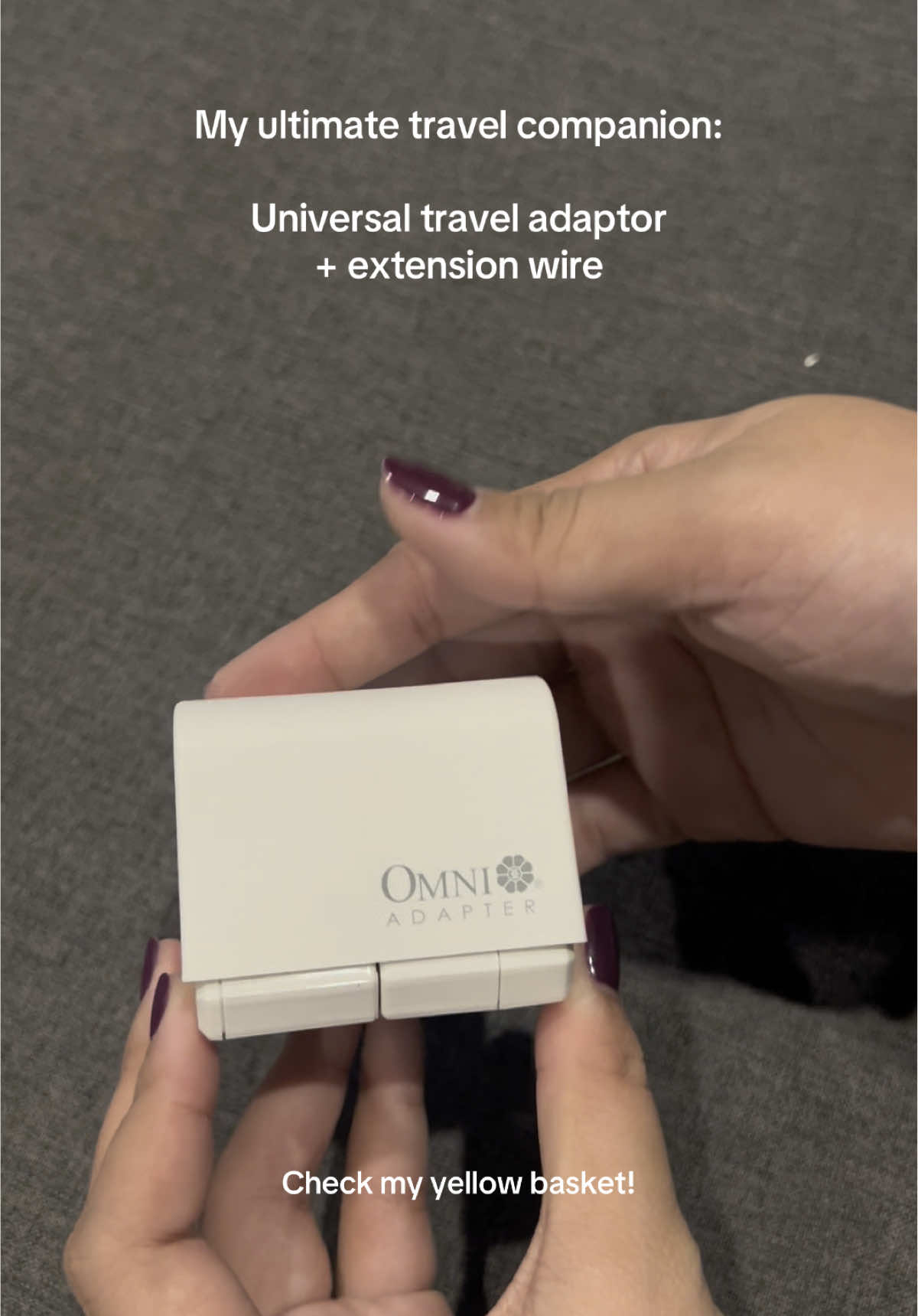Packing essentials: my universal travel adaptor from Omni! Used it on my recent Australia trip without a single hiccup. Highly recommend for all travelers – check it out in the basket! #universaltraveladaptor #traveladaptor #omnitraveladapter 