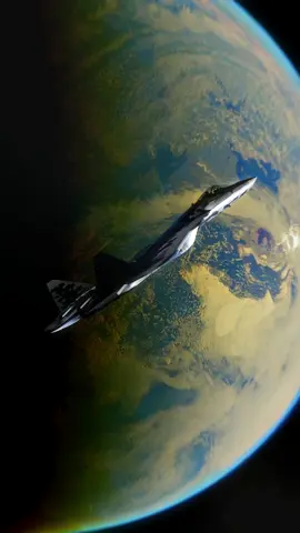 su-57 floating in space - made in blender and after effects. #foryou #viral #trend #su57 #aviation #fyp #plane #avgeeks