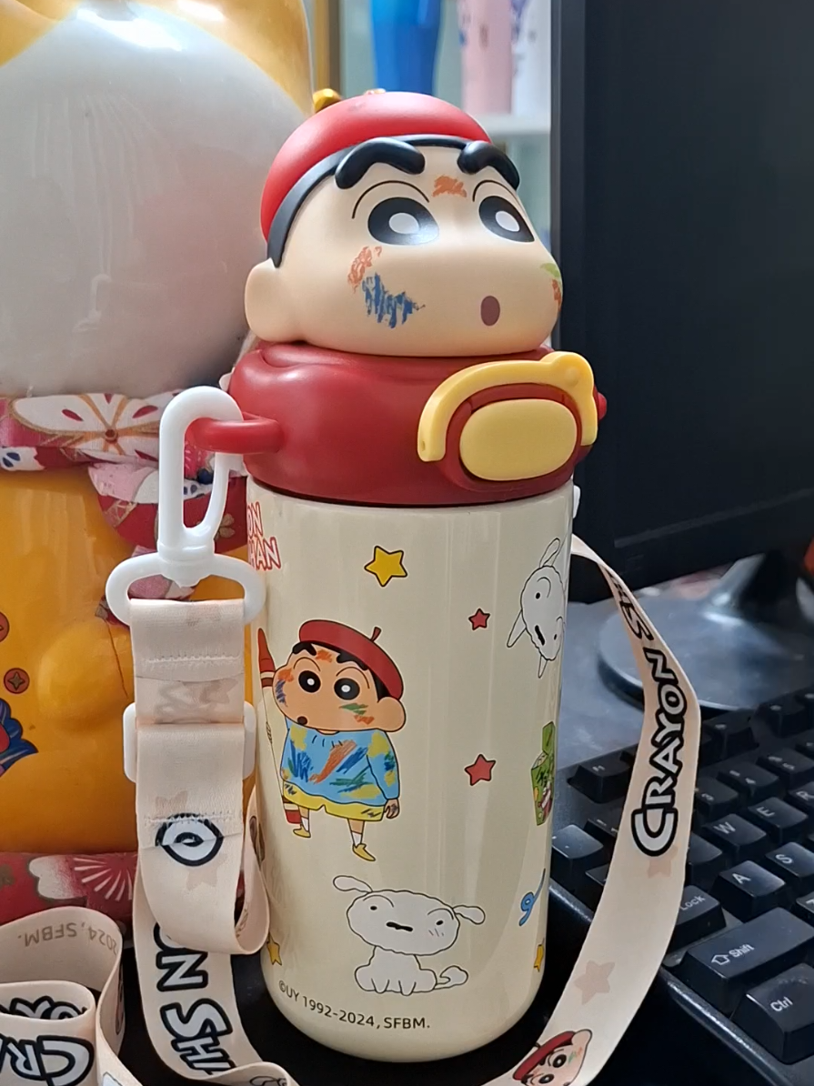 Bình shin chan cho học sinh đến trường, đi chơi....#quatang #binhgiunhiet500ml ##xuhuong #binhgiunhiet #xhtiktok #binhgiunhiet1000ml #binhgiunhietcute 