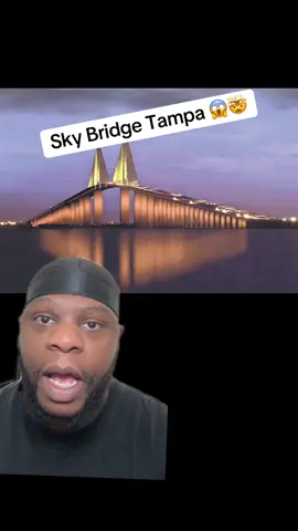 Are you traveling over the Sky Bridge Tampa 😱🤯 #skyway #tampabay #sunshineskywaybridge #fishingspot #floridalifestyle #bridge #siestakey #annamariaisland #scary 