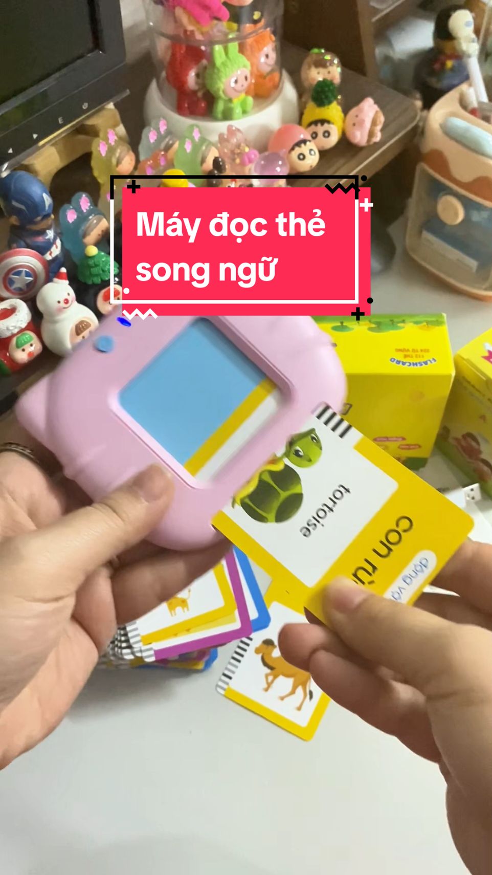 Máy đọc thẻ song ngữ Anh Việt #maydoctheflashcard #maydocthesongngu #maydocthe #geniereview 