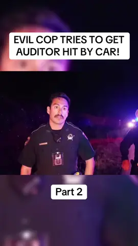 EVIL COP TRIES TO GET AUDITOR HIT BY CAR! 