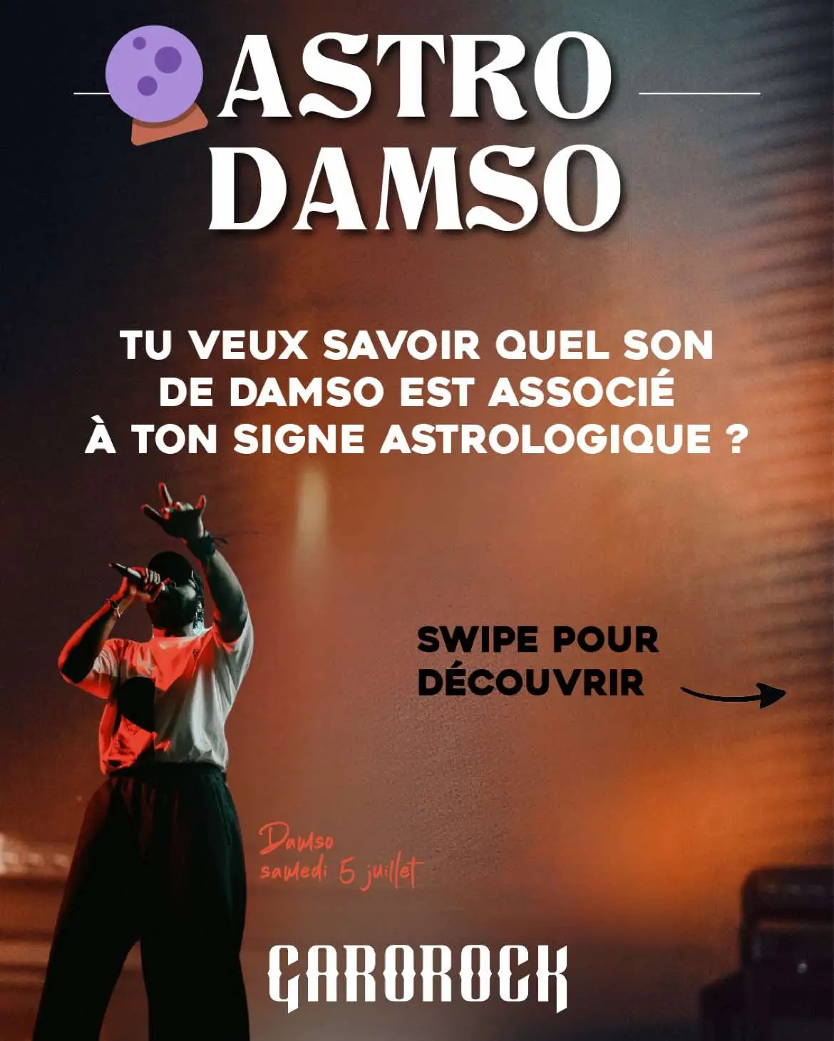 On veut voir vos signes en commentaire, qu’on sache qui on doit éviter en soirée 👀👀👀 #garorock #festival #astrology #damso #garorock2025 