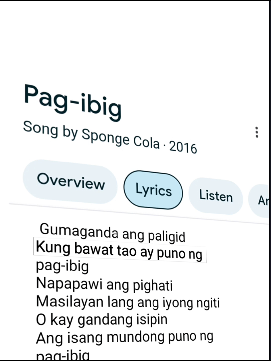 Pag-ibig | LYRICS  ... Pag-ibig Pag-ibig by sponge cola Pag-ibig full lyrics Pag-ibig lyrics Pa-ibig full song #pagibig #spongecola #lyrics #lyricsvideo #lyricssong #songlyrics #googlelyrics🎧 #googlelyrics #editlyrics #editlyrics #applemusic #fypシ゚ 