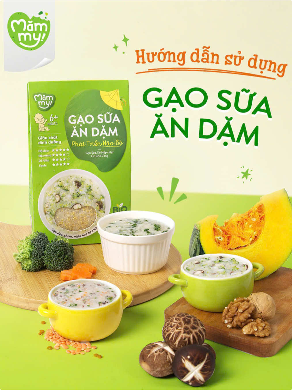 Hướng dẫn mẹ nấu gạo sữa ăn dặm Mămmy 🍲 Hộp 500gr mẹ tha hồ nấu cho bé luôn 🫕🫕  