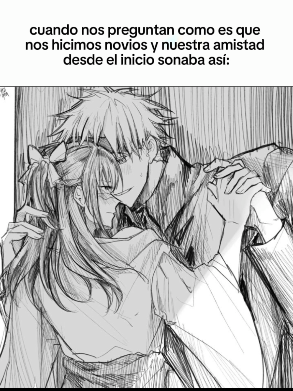 siempre hubo tensión entre nosotros dos, tenemos una gran conexión mi novio y yo 💗 ⎯⎯⎯     း #utahime #gojousatoru #boyslove #fyp #ilovemybf #fypp #jujutsukaisen #gojo @Nìlup (Lupeca's versión) 💞
