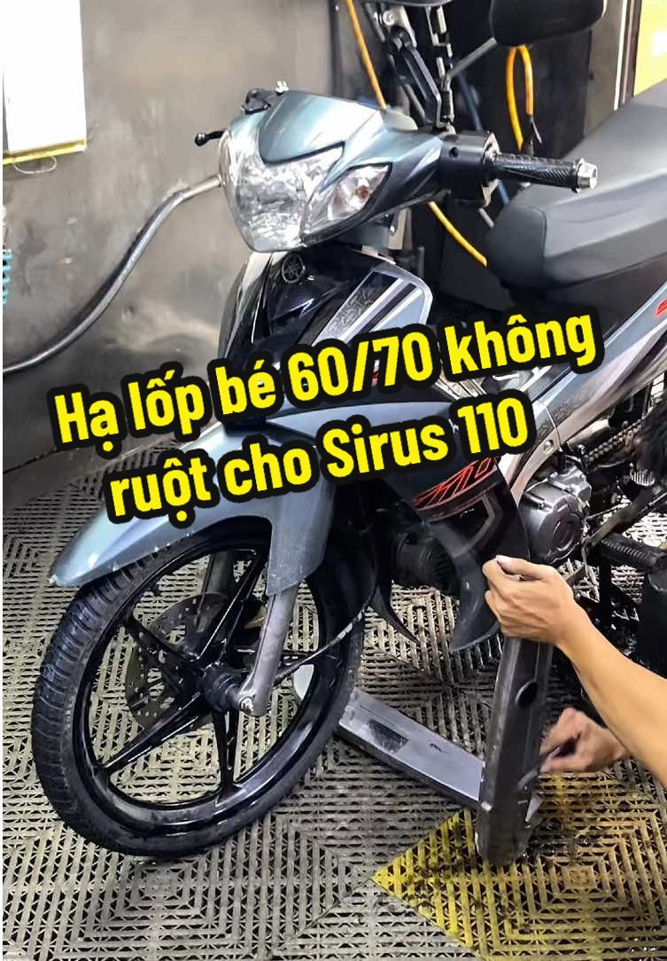 Lên lốp không ruột + hạ size nhỏ cho #sirusdokieng  #luatsen #michelin #lopxemay #siruskiểng 