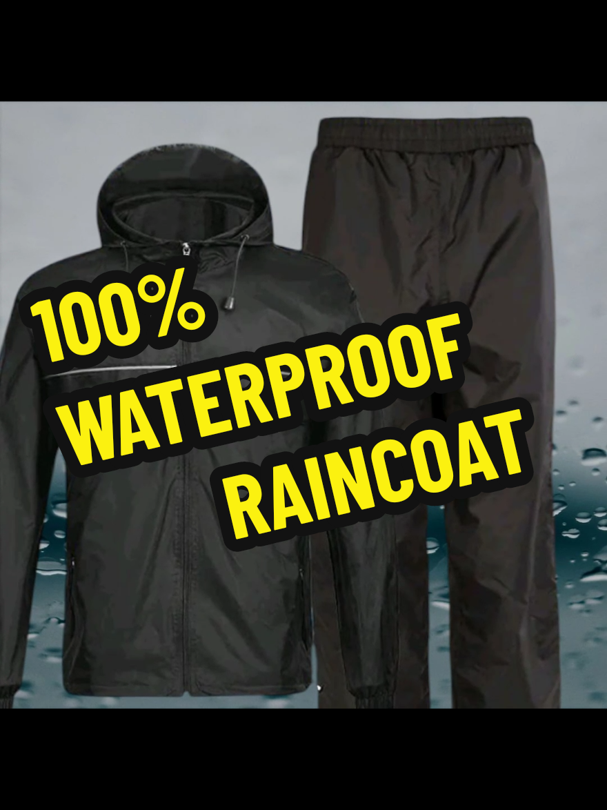 100% WATERPROOF RAINCOAT/KAPOTE🌧️🌧️🌧️ #raincoat #rain #staydry #styleinspo #fyp #CapCut #affordable #durable #waterproof #kapote  #fypシ゚viral🖤tiktok 